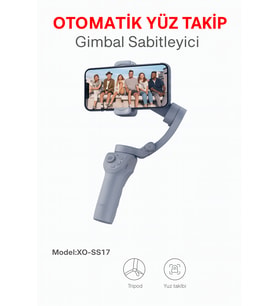 Otomatik Yüz Takipli Telefon Gimbal 330° Döner, Tripod Destekli, Profesyonel Video Çekim Sabitleyici