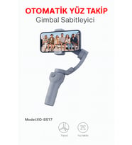 Otomatik Yüz Takipli Telefon Gimbal 330° Döner, Tripod Destekli, Profesyonel Video Çekim Sabitleyici