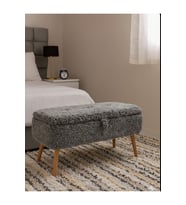 Yatak önü Sandıklı puf, ve giyinme odası, puf Bench, yatak ucu, peluş kumaş puf sandıklı
