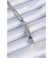 Acil Durum Düdüğü 316L Çelik Kararma Yapmaz Yüksek Desibel Kolye Unisex 5886 - HPSBYI8588-867