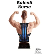 Dik Duruş Korse Unisex Kamburluk Önleyici Bel Sırt Omuz Korse Özel Kaliteli Kumaş Balenli (Siyah)