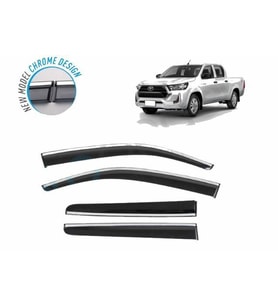 Toyota Hilux Kromlu Cam Rüzgarlığı 2006-2015 arası Sunplex (Beyaz)
