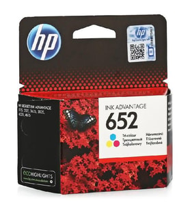 HP 652 ORJİNAL RENKLİ KARTUŞ