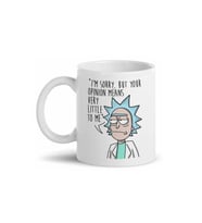 Rick And Morty Baskılı Kupa Bardak (Beyaz)