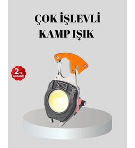 Çok Fonksiyonlu Anahtarlık Fener – Güçlü LED Işıklı Şarjlı Düdüklü ve Tornavidalı Mini El Feneri