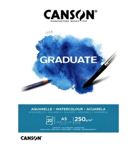 Canson Graduate Suluboya Defteri 250gr A5 20 Yaprak