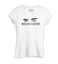 Billie Eilish - Eyes Logo Beyaz Kadın Tshirt