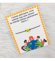 10 Adet Gülen Emoji Gülümseme Bilekliği
