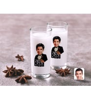 BK Gift Kişiye Özel Renkli Baskılı Godfather Baba Karikatürlü İkili Rakı Bardağı Seti-4 (Beyaz)