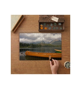Göl - Kayık - Manzara Tasarımı 240 parça Ahşap Puzzle Ahşap Kutuda MP08966
