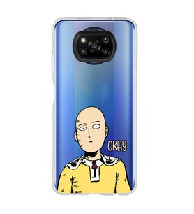 Poco X3 Pro / X3 NFC Uyumlu One Punch Man Tasarımlı Şeffaf Telefon Kılıfı