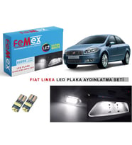 Fiat Linea LED Plaka Aydınlatma Ampul Seti FEMEX Parlak Beyaz