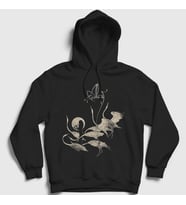 Presmono Unisex Siyah Egrets Metal Alcest Kapüşonlu Sweatshirt 521421tt