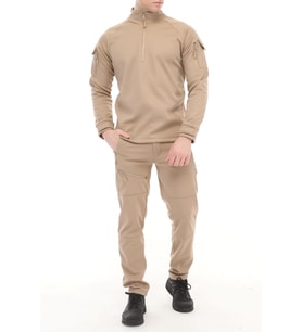 Ghassy Co. Erkek Military Combat Alt Üst Softshell Takım  (Bej)
