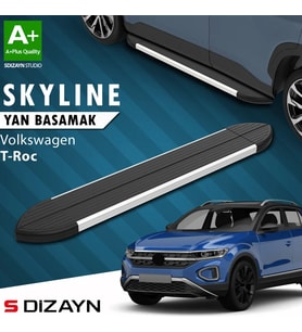 S-Dizayn VW T-Roc Skyline Aluminyum Yan Basamak 173 Cm 2019 Üzeri A+ Kalite