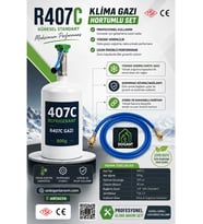 R407C 800 GR Klima Soğutucu Gaz Hortumlu