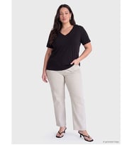LCW Curve Gri Büyük Beden Straight Fit Kadın Jean Pantolon