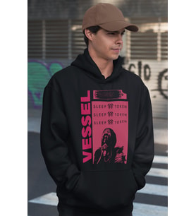 Sleep Token Vessel Baskılı Unisex Oversize Rock Metal Müzik Grubu Hoodie