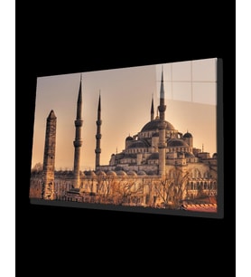İstanbul Sultan Ahmet Camii Manzara 4mm Dayanıklı Cam Tablo Temperli Cam