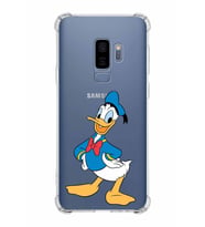 Samsung Galaxy S9 Plus  Köşe Korumalı Antişok Kapak Donald Duck Tasarımlı Şeffaf  Kılıf