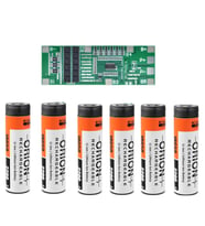 6 Adet Orion Li-ion Şarjlı Pil ve 6S 40A BMS.
