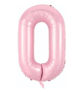 Bebek Pembe 0 Rakam Folyo Balon 76 Cm 1 Adet
