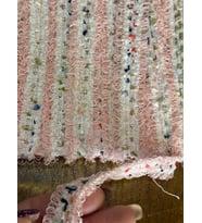 EN 2 CM TRİKO PÜSKÜLLÜ ŞERİT DİKİŞ GİYİM AKSESUARI (1 METRE ) (Pembe)