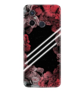 Xiaomi Redmi 12C Kılıf Silikon Desen Özel Seri Flowers Line 1732