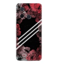 Xiaomi Redmi 12C Kılıf Silikon Desen Özel Seri Flowers Line 1732