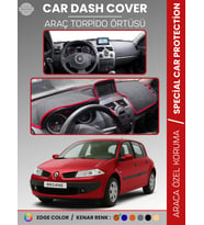 RENAULT MEGANE 2 NAVİGASYONLU BÜYÜK EKRAN (2003-2009) Torpido Örtüsü Ön Göğüs Halı Torpido Koruma