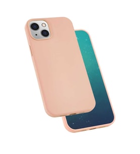 Apple Apple iPhone 13 Mini Kılıf Kadife Ultra Esnek İnce Camera Protected Velvet Case (Pembe)