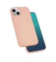 Apple Apple iPhone 13 Mini Kılıf Kadife Ultra Esnek İnce Camera Protected Velvet Case (Pembe)
