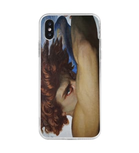 Iphone X ve XS Uyumlu Fallen Angel Tasarımlı Şeffaf Telefon Kılıfı