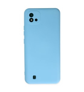 Realme C11 2021 Kılıf Nano içi Kadife Silikon - Mavi
