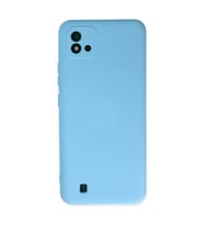 Realme C11 2021 Kılıf Nano içi Kadife Silikon - Mavi