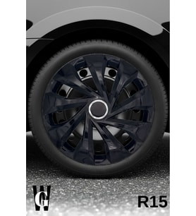 Fiat Topolino 15 İnç Jant Kapağı (4 ADET) Siyah S121