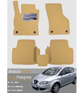 SEAT TOLEDO (1998-2004) Uyumlu EVA Paspas Tam Set–Oto Paspas,Araca Özel,Kolay Montaj