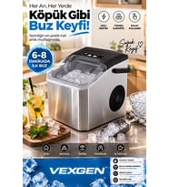 Vexgen Fineblue Taşınabilir Hızlu Buz Yapma Makinesi