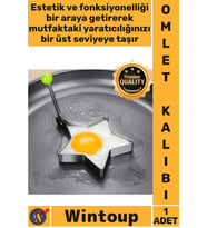#OmletKalıbı Yanmaz Yapışmaz Paslanmaz Mutfak Gereçleri Şık Sunum Metal Yıldız Omlet Krep Kalıbı