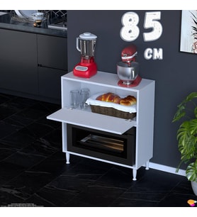 Eliusta Nova Çok Amaçlı Mutfak Modülü 85x87x32 cm Fırın Dolabı Ekmeklik ve Mutfak Düzenleyici