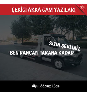 şekilli kurtarıcı çekici sözler - arka cam yazıları büyük boy
