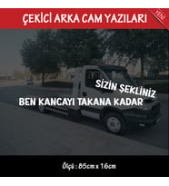 şekilli kurtarıcı çekici sözler - arka cam yazıları büyük boy