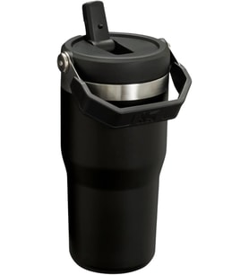 Stanley Iceflow Flip Straw Tumbler Pipetli Termos Bardak, Siyah, 0.60 Litre (Çok Renkli)
