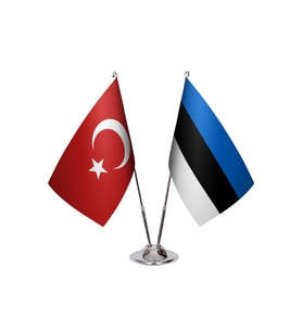 Estonya İkili Masa Bayrağı