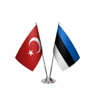 Estonya İkili Masa Bayrağı