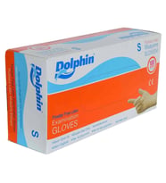 Dolphin Pudrasız Latex Muayene Eldiveni Küçük Boy (S) 100Lü Paket