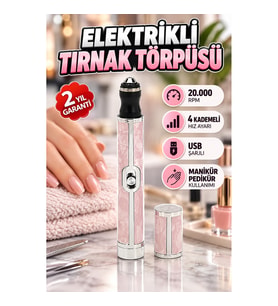20.000 RPM Elektrikli Tırnak Törpüsü – 4 Kademeli Hız, USB Şarjlı Manikür Pedikür Cihazı