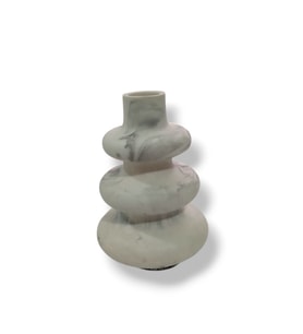 Mermer Desenli Denge Taşı Dekoratif Obje 10x6,5 cm – El Yapımı