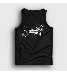 Presmono Unisex Siyah Splatter Radiohead Atlet 293937tt