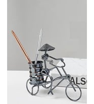 Metal Bisiklet Figürlü Kalemlik Masa Ofis Aksesuar